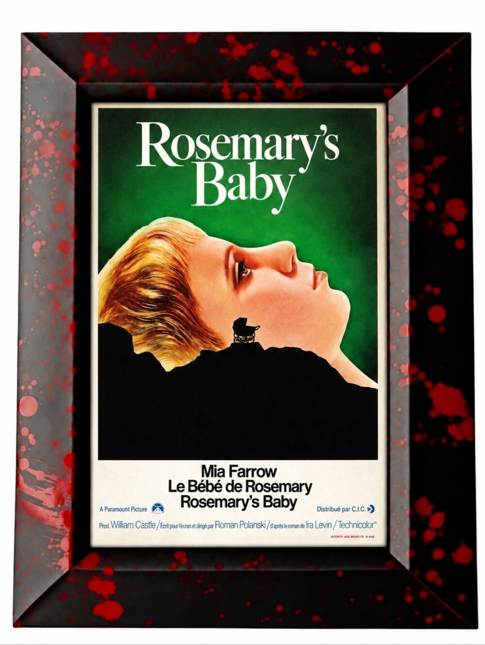 Rose Marys Baby Movie Flim Poster Retro Vintage Cult classic Horror Art Deco